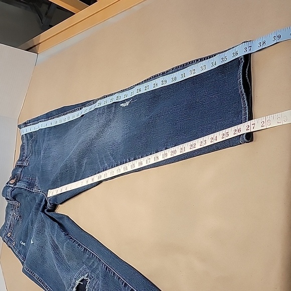 J.Crew Size 29 Vintage Straight Medium-Dark Wash Blue Jeans, Excellent Used Cond - Picture 6 of 15